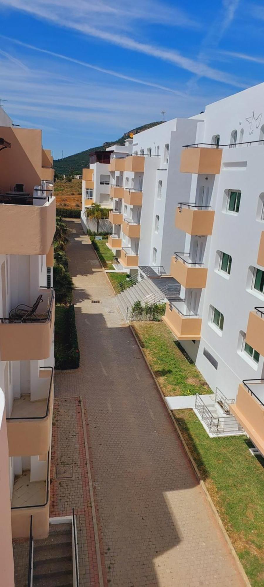 Appartement Avec Piscines, Vue Sur Mer Et Acces A La Plage A Achakar Hill, Tanger. Exteriör bild